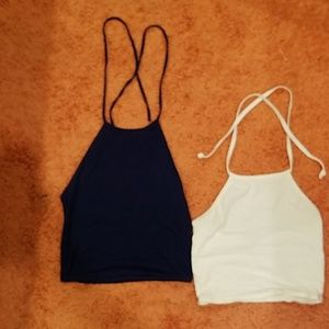 Forever21/Charlotte Russe Cropped Halter Tops.